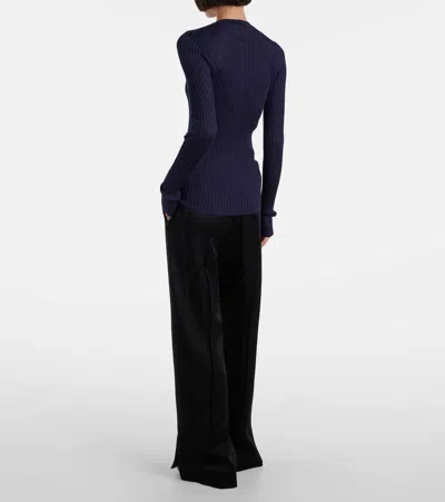 Jil Sander Wool And Silk Blend Cardigan