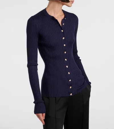 Jil Sander Wool And Silk Blend Cardigan