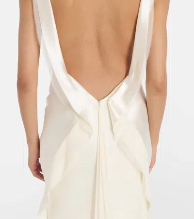 Danielle Frankel Bridal Arlo Wool And Silk Gown In White