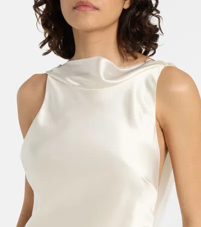 Danielle Frankel Bridal Arlo Wool And Silk Gown In White