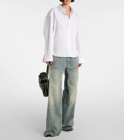 Balenciaga Outerwear Shirt And Blouse White In White