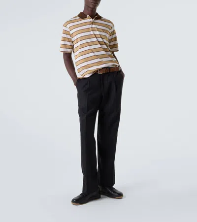 Prada Enamel-triangle Leather Sneakers