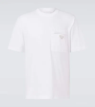 Prada Re-nylon And Jersey T-shirt