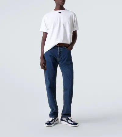 Prada T-shirt With Triangular Plaque