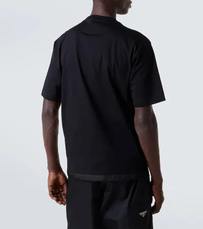 Prada Men's Plain Cotton Badge Pocket T-shirt