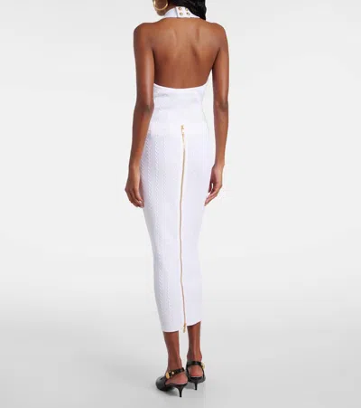 Balmain Long Skirt Viscose Blend In White