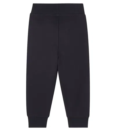 Burberry Jackson Check Trim Cotton Jogging Pants