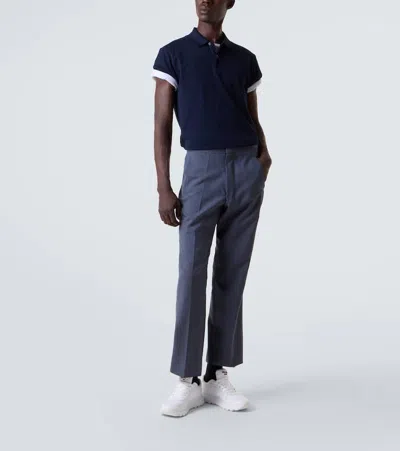 Prada Low-top Re-nylon And Leather Sneakers In Animal Print