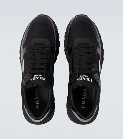 Prada Sneakers Prax 2.0 In Black Fabric And Mesh