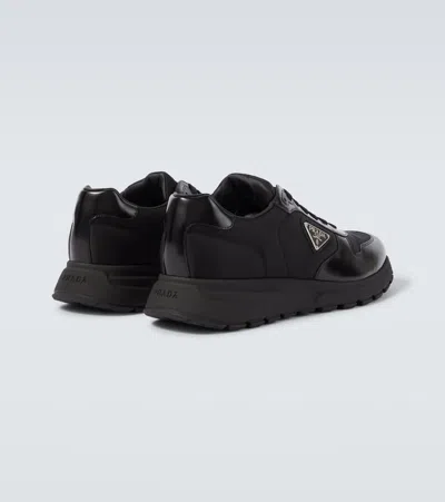Prada Sneakers Prax 2.0 In Black Fabric And Mesh