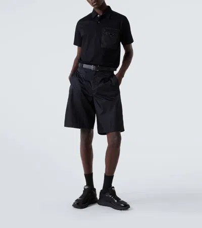 Prada Sneakers Prax 2.0 In Black Fabric And Mesh