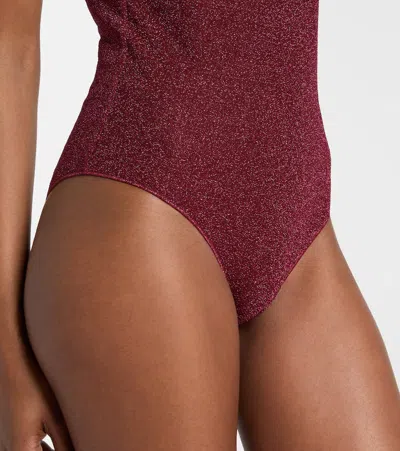 Oseree Oséree Burgundy Nylon Blend Swimsuit