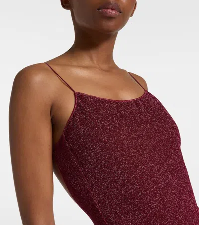 Oseree Oséree Burgundy Nylon Blend Swimsuit