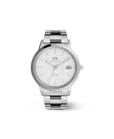 Daniel Wellington Unisex Automatic Silver-tone Stainless Steel Watch, 40mm