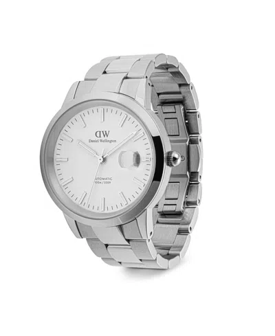 Daniel Wellington Unisex Automatic Silver-tone Stainless Steel Watch, 40mm