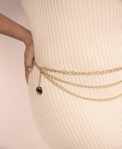 Ettika Modern Edge Multi Row Chain Belt