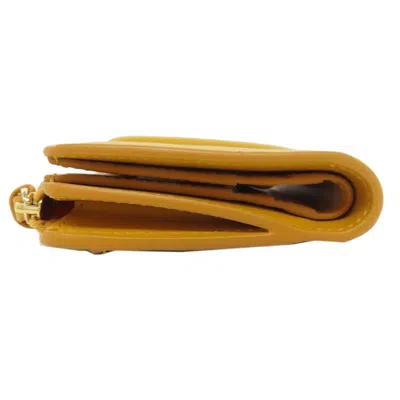 Pre-owned Fendi Yellow Leather Wallet (bi-fold) ()