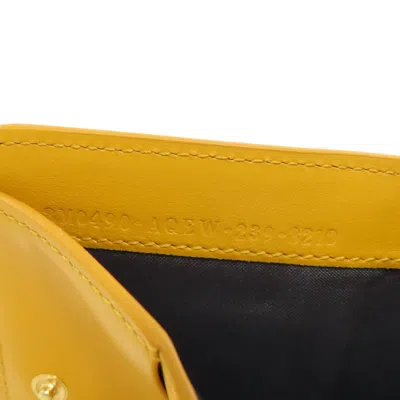 Pre-owned Fendi Yellow Leather Wallet (bi-fold) ()