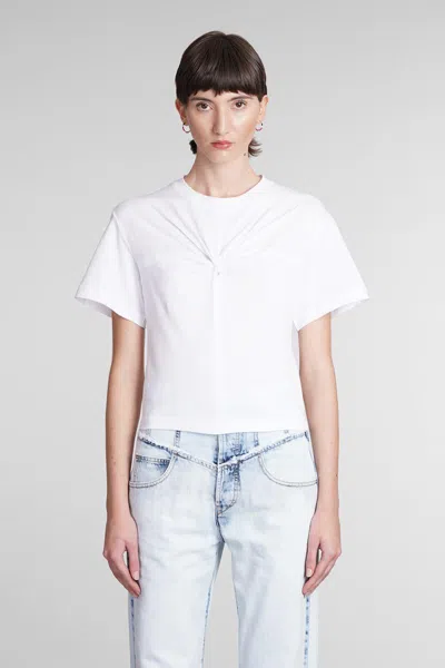 Isabel Marant Cotton Logo Print T Shirt