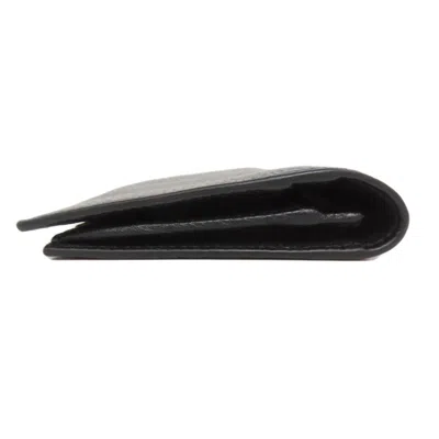 Pre-owned Gucci Black Leather Long Wallet (bi-fold) ()