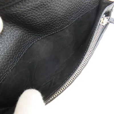 Pre-owned Gucci Black Leather Long Wallet (bi-fold) ()