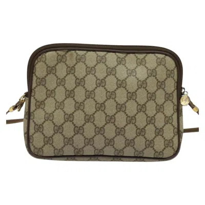 Pre-owned Gucci Gg Canvas Beige Canvas Shoulder Bag ()
