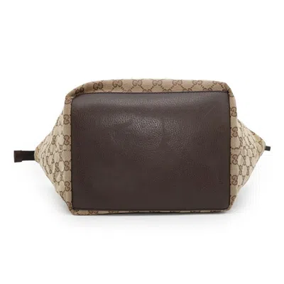 Pre-owned Gucci Gg Canvas Beige Gg Canvas Tote Bag ()