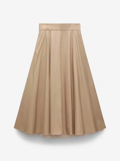 Dorothee Schumacher Lightweight Cotton Skirt With Tulle Underskirt