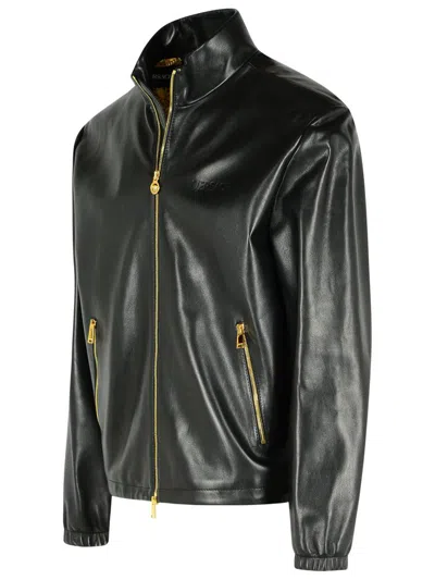 Versace Jacket High Collar Elastic Cuffs