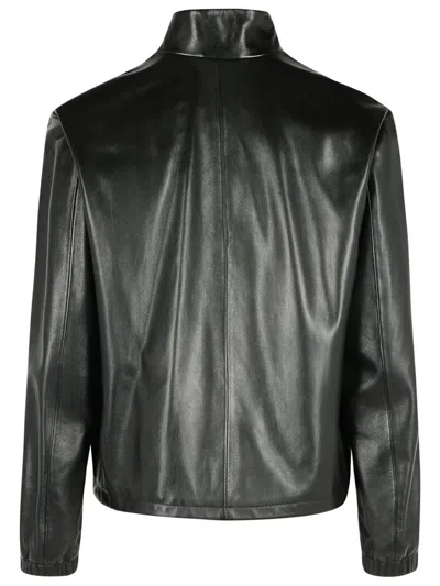 Versace Jacket High Collar Elastic Cuffs