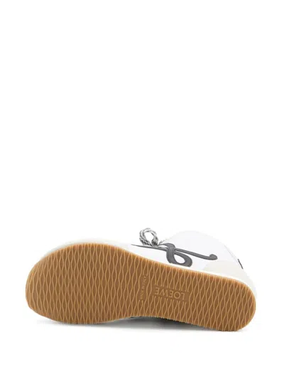 Loewe Ballet Runner 2.0 Leather-trimmed Shell And Suede High-top Sneakers