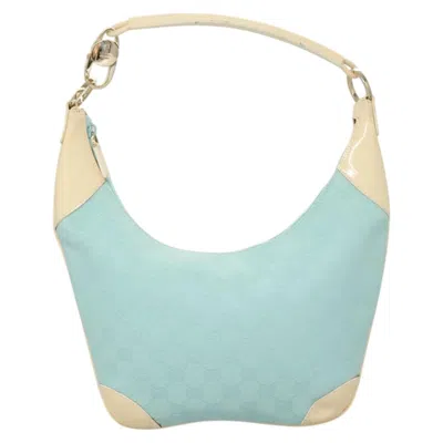 Pre-owned Gucci Hobo Blue Canvas Shoulder Bag ()