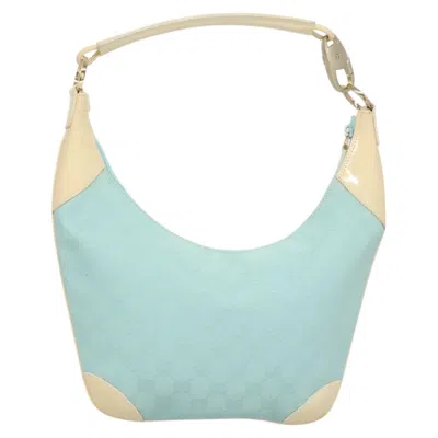 Pre-owned Gucci Hobo Blue Canvas Shoulder Bag ()