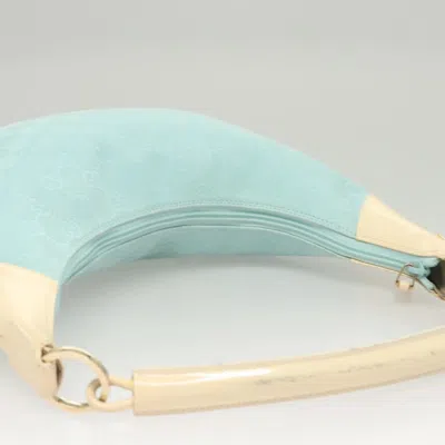 Pre-owned Gucci Hobo Blue Canvas Shoulder Bag ()