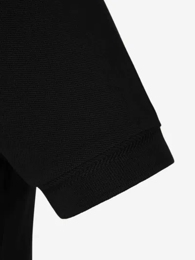 Tom Ford Black Short-sleeves Polo In Cotton Piquet Jersey