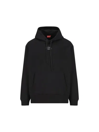 Diesel Relaxed Fit Hoodie With Classic Hood And Kangaroo Pocket