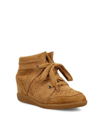 Isabel Marant Bobbie Wedge Sneakers In Brown