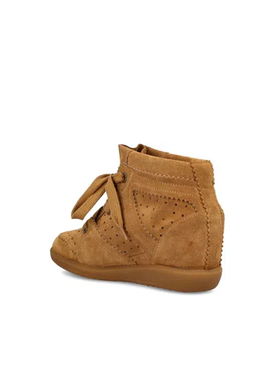 Isabel Marant Bobbie Wedge Sneakers In Brown
