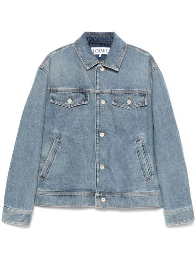 Loewe Anagram Cut-outs Denim Jacket