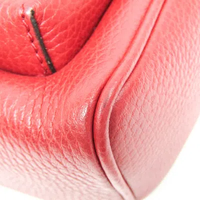 Pre-owned Gucci Soho Red Leather Backpack Bag ()