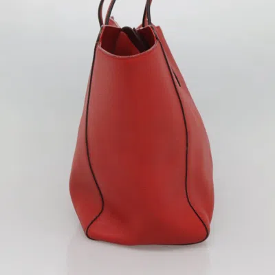 Pre-owned Gucci Swing Red Leather Tote Bag ()