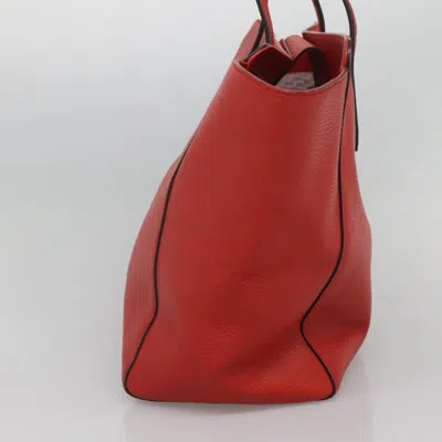 Pre-owned Gucci Swing Red Leather Tote Bag ()