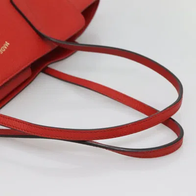 Pre-owned Gucci Swing Red Leather Tote Bag ()