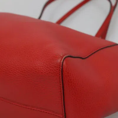 Pre-owned Gucci Swing Red Leather Tote Bag ()