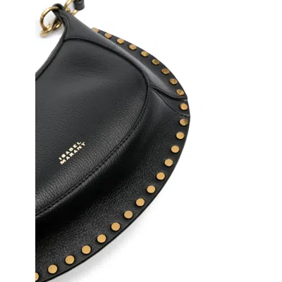 Isabel Marant Oskan Moon Studded Leather Shoulder Bag