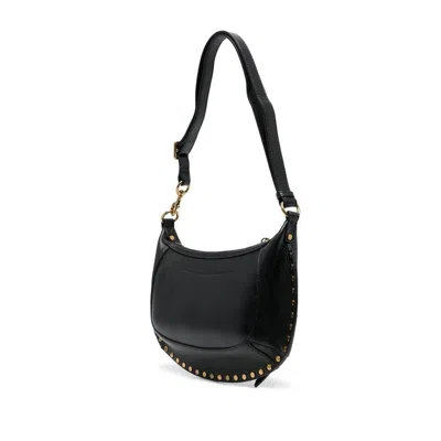 Isabel Marant Oskan Moon Studded Leather Shoulder Bag