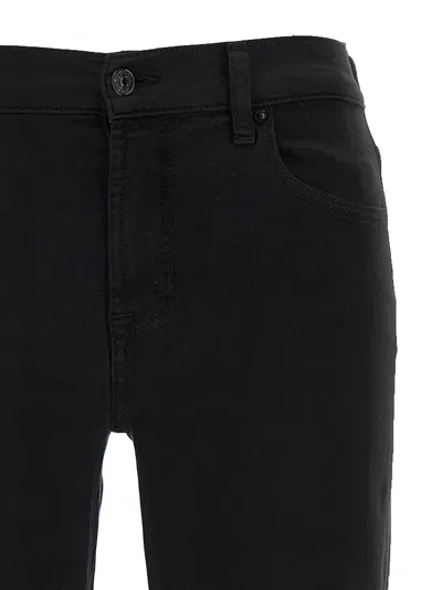 7 For All Mankind Flared Jeans With Pockets And Loops In Black