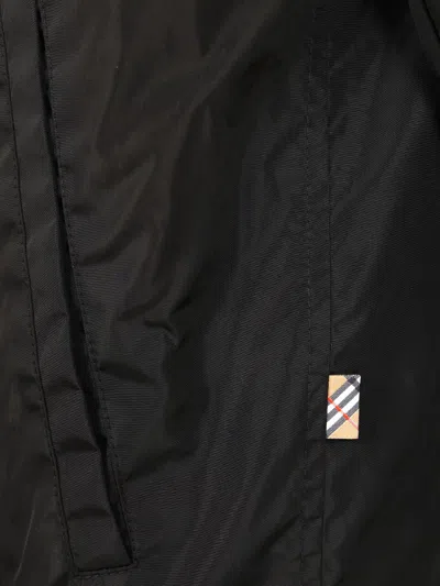 Burberry Knight Stamp Nylon Track Jacket Jackets Black