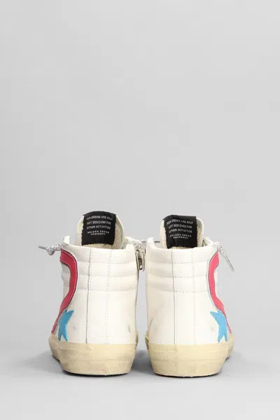 Golden Goose Slide High-top Sneakers In White