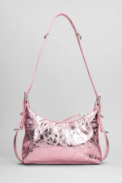 Givenchy Voyou Shoulder Bag In Rose-pink Leather